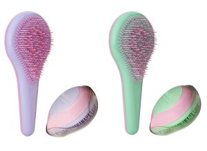 ミシェルメルシェ パステルライン セット ヘアブラシ ピンク グリーン ヘアーブラシ 絡まない ブロー サラサラ ディタングル ブラッシング 携帯用ブラシ ポータブル カラフル 旅行用 トラベ