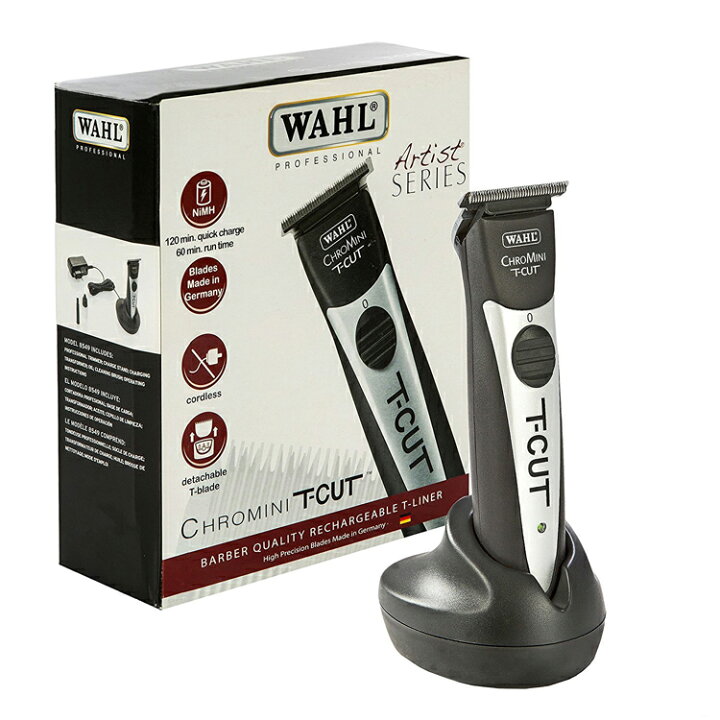 楽天市場】WAHL クロミニ T-CUT ブラック ホワイト ChroMini Tカット 