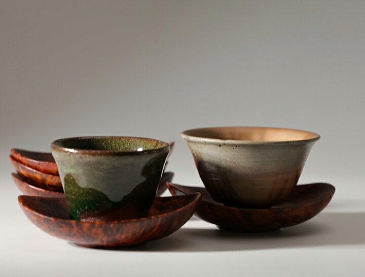 楽天市場】屋久杉 茶托 5点ｾｯﾄ 仕様：無垢 / 材料：屋久杉泡瘤（煎茶 