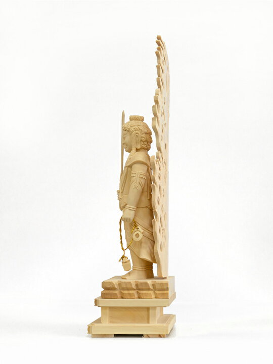 楽天市場】【総高31cm】不動明王 木彫 仏像 一刀彫 / 素材：柘植 