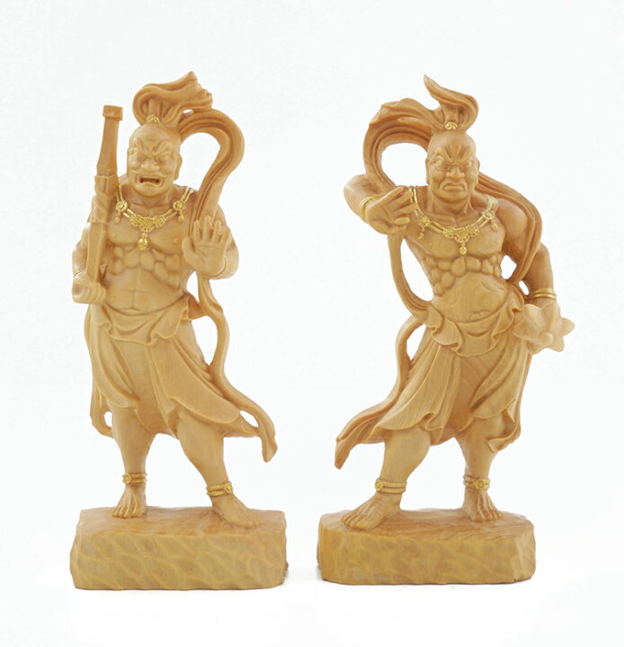 楽天市場】金剛力士像(仁王） 仏像 木彫り 一刀彫 / 素材：柘植（置物 