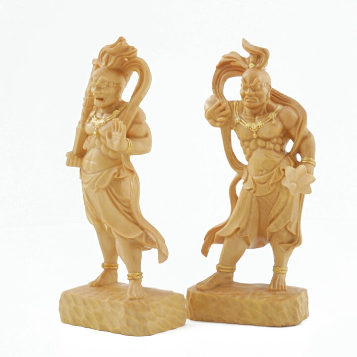 楽天市場】金剛力士像(仁王） 仏像 木彫り 一刀彫 / 素材：柘植（置物  