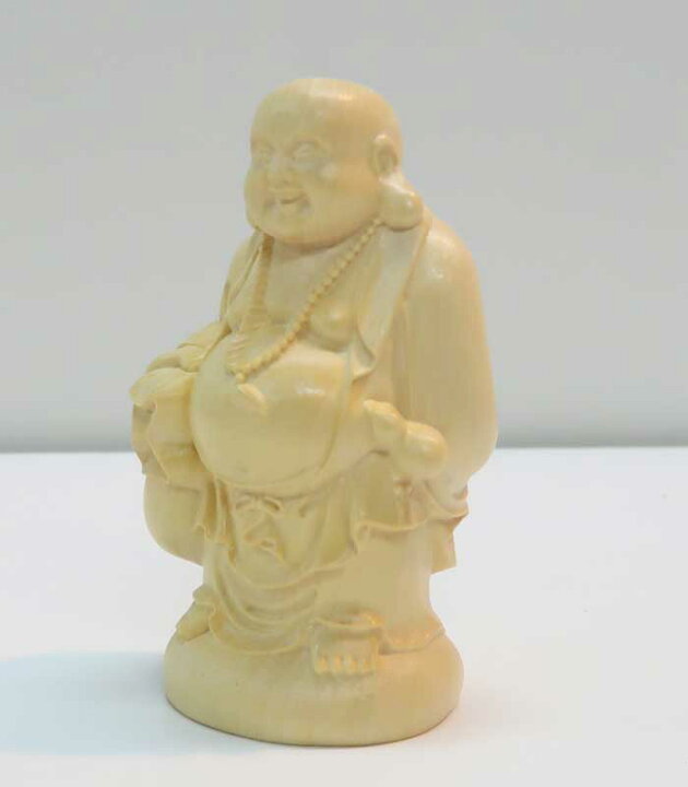 楽天市場】布袋様 木彫り 置物 一刀彫 / 素材：水柘植（縁起物,布袋尊 