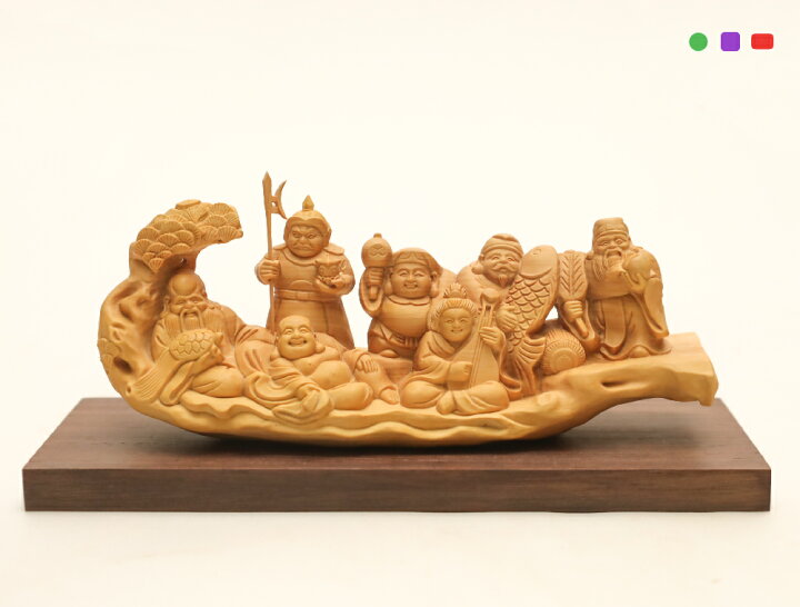 一刀彫 七福神 大きいです！