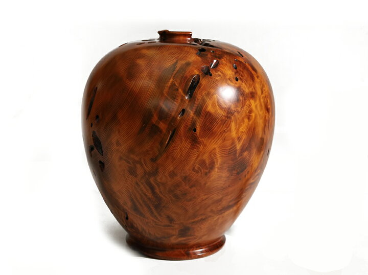 楽天市場】【総高36cm】屋久杉 飾り壺 仕様：無垢 / 素材：屋久杉虎瘤 