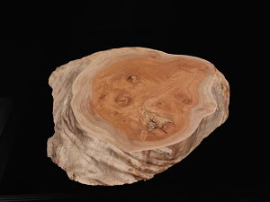 【横幅43cm】花台・敷台 仕様:無垢 / 素材:欅(木 木目 年輪 木製 床の間)