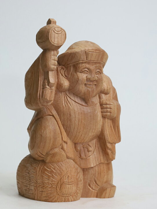 楽天市場】〜木彫り 大黒様〜一刀彫 / 素材：けやき（置物） : 津山 