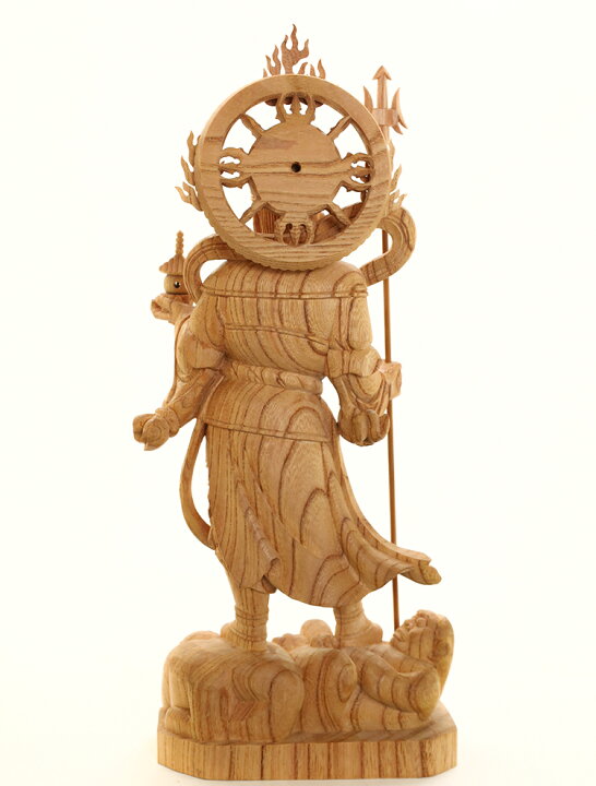 楽天市場】【総高33cm】毘沙門天 木彫り 仏像 縁起物 〜『一刀彫 