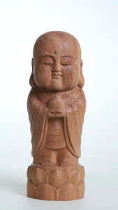 【総高22cm】お地蔵様 木彫り 仏像『仕様:無垢 / 素材:欅』