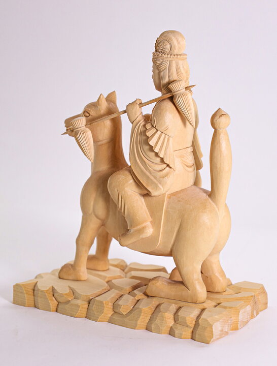 楽天市場】【総高26cm】稲荷大明神 仏像 木彫り 仕様：無垢 / 素材：桧 