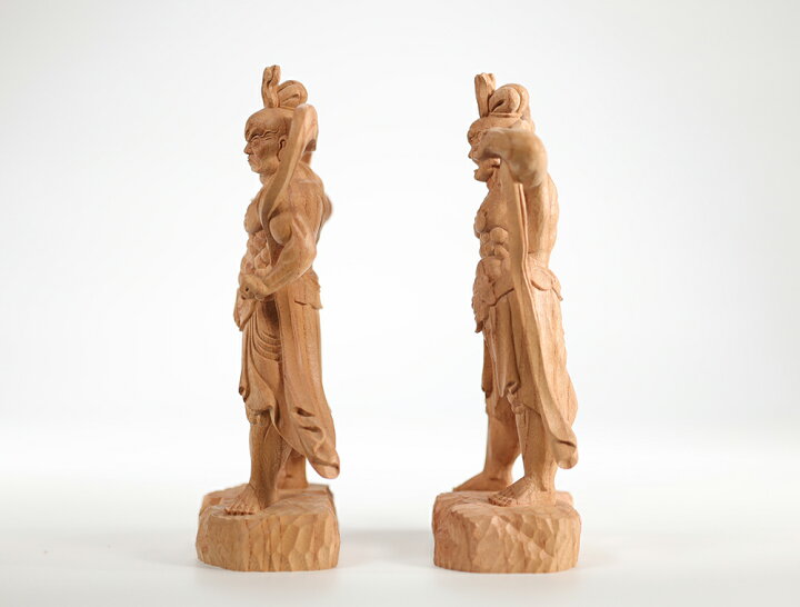 楽天市場】【総高22cm】金剛力士像（仁王） 木彫り 仏像 縁起物 