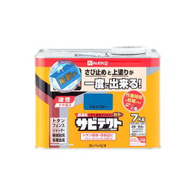 カンペハピオ 油性サビテクト 油性つやあり 7L スカイブルー 1個