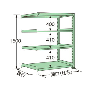 �}�K�����H�� ���ʃ��b�N 890×450×1500mm �O���[�� ML1509M04R 1�_