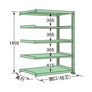 �}�K�����H�� ���ʃ��b�N 1490×300×1800mm �O���[�� MS1815S05R 1�_