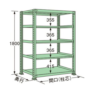 �}�K�����H�� ���ʃ��b�N 1790×450×1800mm �O���[�� MS1818M05T 1�_