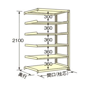 �}�K�����H�� ���ʃ��b�N 1490×600×2100mm �A�C�{���[ WE2115L06R 1�_