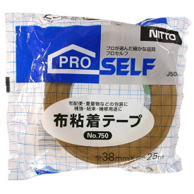 ニトムズ 布粘着テープNo750 38mm×25m J5080 1巻