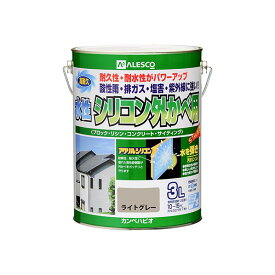 カンペハピオ 水性シリコン外かべ用（つやあり・つや消し） 水性屋外壁用塗料 169×223 ライトグレー 00427650651030 1個