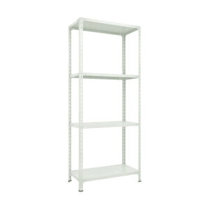 トラスコ 軽量棚開放型 1500X600XH2100 4段 ネオグレ 75W-14 1