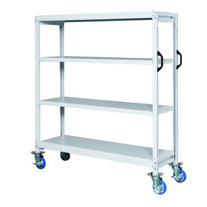 ※法人専用品※サカエ 中軽量キャスターラック 1800×600×2000mm ホワイトグレー GSR-1744WGJ 1台【2506DFD_5】