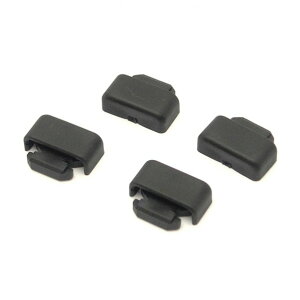 和気産業 フィット棚支柱用エンドキャップ 幅10mm 黒 WLS-122 4個【2506DFD_3】