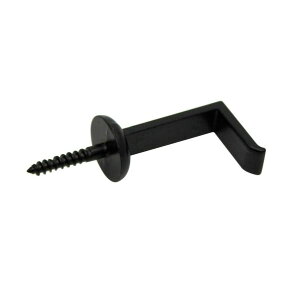 山口安製作所 額用木部受金具 ネジ足昭和折釘 大 aXbXcXd:26X17X9X20(mm) 黒 Y7101-2 2個