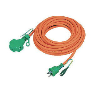 日動工業 トリプルポッキン 100V延長コード 3芯 アース付 20m 橙 PPT-20E 1点