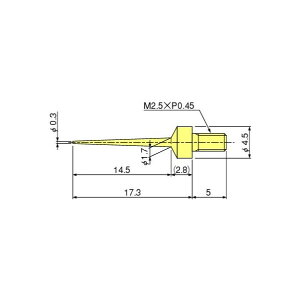 テクロック ダイヤルデプス用測定子(DM210) ZS-523 1個