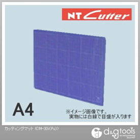 NTカッター カッティングマット カッターマット A4サイズ スケルトンパープル CM-30i ( Pu) 1枚