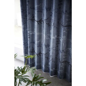 サーナヤオッリ 既製カーテン アフターザストーム 幅100×丈135cm ブルー J1007 1本