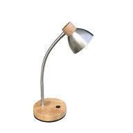 オリンピア照明 LEDテーブルランプ W12.6×D行き12.6〜26×H20.4〜38.6cm 白木ナチュラル GS1704CR 1台