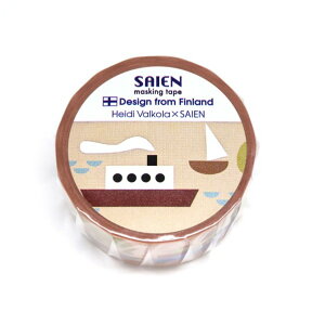 SAIEN �}�X�L���O�e�[�v Heidi Valkola �w�C�f�B�E���@���R�� 20mmx5m Sea TR-4017 1��