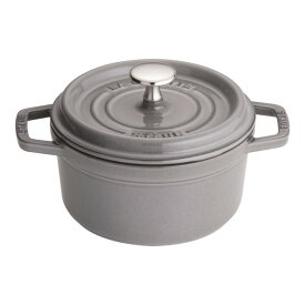 STAUB (ストウブ) ピコ・ココット ラウンド 16cm グレー RST4734 1個