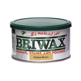 ブライワックス(BRIWAX) トルエンフリーワックス蜜蝋ワックス アンティーク・ブラウン 370ml 屋内 木部用 家具