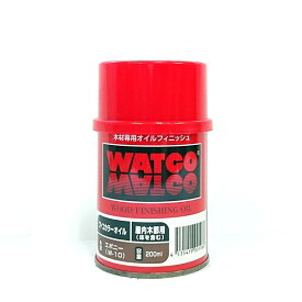 ワトコ ワトコオイル浸透性木材用塗料 200ml エボニー W-10 1缶