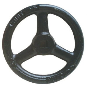 岩崎製作所 散水栓/バルブ用 鉄製 丸ハンドル φ63x7.5mm ブラック 53VHB06375F 1個