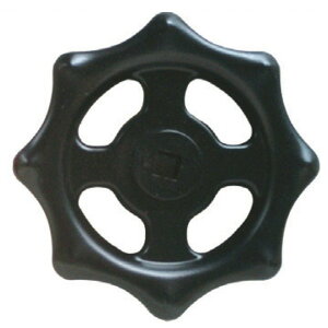 岩崎製作所 【散水栓/バルブ用】鉄製 プレスハンドル 80Ax8.0mm ブラック 53VHIB8080SS 1個