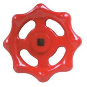 岩崎製作所 【散水栓/バルブ用】鉄製 プレスハンドル 65Ax6.8mm レッド 53VHIR6568SS 1個