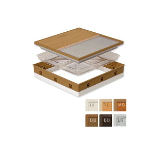 ※法人専用品※城東テクノ 高気密床下点検口 フローリング12mm対応 ライトグレー(LG) SPF-R60F12-UA1-LG 1台