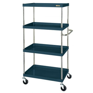 ※法人専用品※サカエ CSパールワゴン(中量タイプ/ナイロンウレタン車/H1500/4段) W750×D500×H1500 ダークグレー CSP-75154NUD 1台【2506DFD_5】