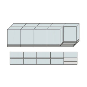 �i�C�L NW�^���s�ړ����ɗp�x�[�X W4575×D840×H1195 MNW-2511-BB 1�_