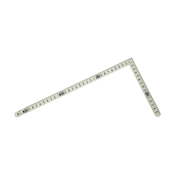 シンワ測定 曲尺小型ホワイトサンデーバーコードシール付(さしがね) 30×15cm 12476 1点