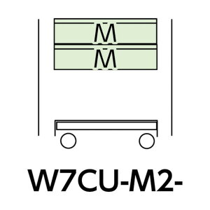 RH XyVS W750×D500 ړ Lrlbg[^1i×2O[ W7CU-M2-G 1_