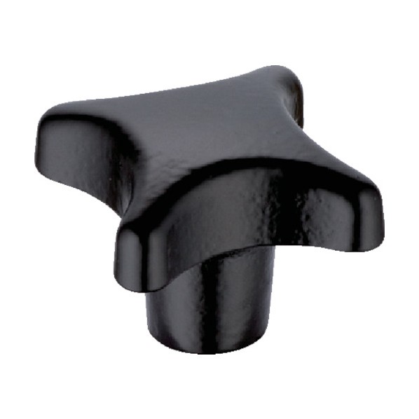 ロームヘルド・ハルダー パームグリップ DIN6335、鋳鉄 樹脂塗装 形状E 黒 24620.0664 1点