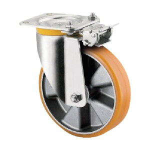 テンテキャスター 重荷重用キャスターZETA(ウレタン車) φ125 自在式(方向ロック付) 4681ITP125P63 CONVEX 1点