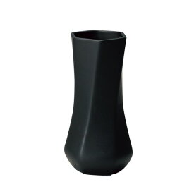グローバル 陶器花瓶S 六角・黒 7x7xH14cm ブラック 6183 1個