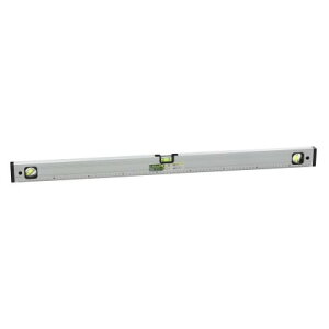 新潟精機 アルミ水平器マグネット付 全長900mm×全幅56mm×厚さ25mm シルバー ALM-900 1