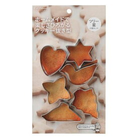 貝印 クッキー型 クッキー抜き型 ツリー 星 kai House SELECT D-L6190 6個