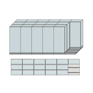 �i�C�L NW�^���s�ړ����ɗp�x�[�X W5490×D1260×H2272 MNW-3621-BBB 1�_