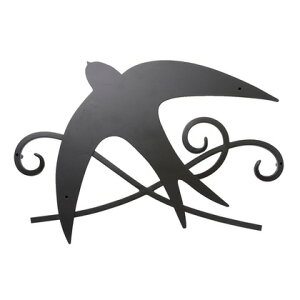 林田順平商店 ロートアイアン 妻飾り、壁飾り 650mm×450mm 黒色 JHIT-14 1